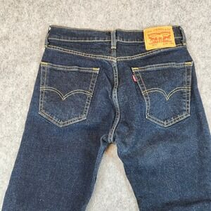 Levi 505 Jeans Men 30x30 (30x28) Blue Straight Leg Regular Fit Dark Wash Deni